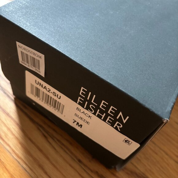 Eileen Fisher NEW Black Suede Shoes (Never Worn!) - Picture 4 of 5